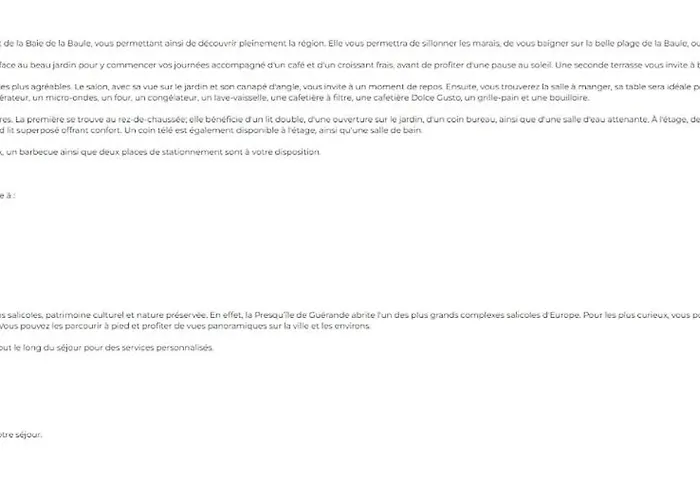 Maison 3 Avec Beau Jardin à Hébergement de vacances Guérande